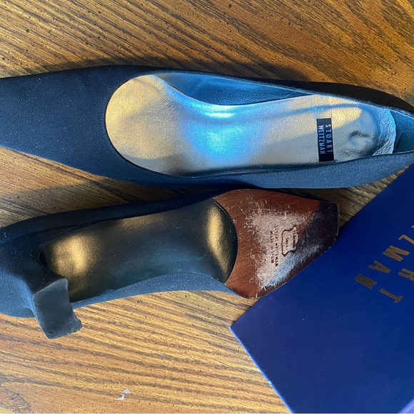 Stuart Weitzman square toe black pumps - Picture 3 of 5